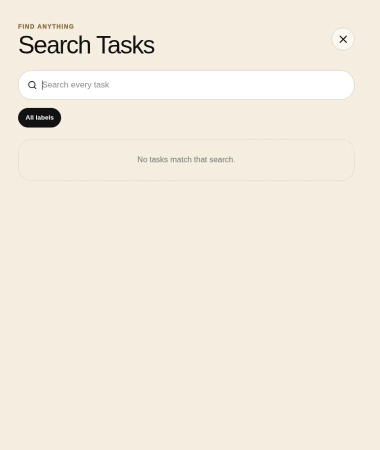 NEXT: Search every task and label