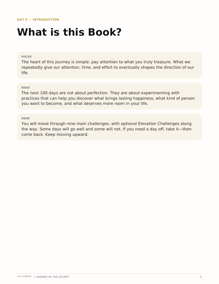 100 Days to a Better You sample page 3